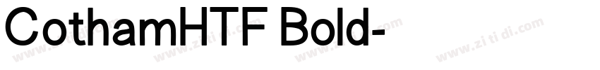 CothamHTF Bold字体转换